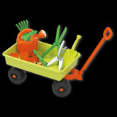 Carucior si set de unelte de gradinarit de jucarie